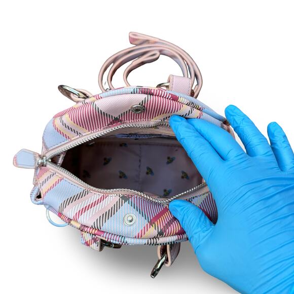 Vivienne Westwood Archive Orb Chain Plaid Bag - Picture 7 of 8